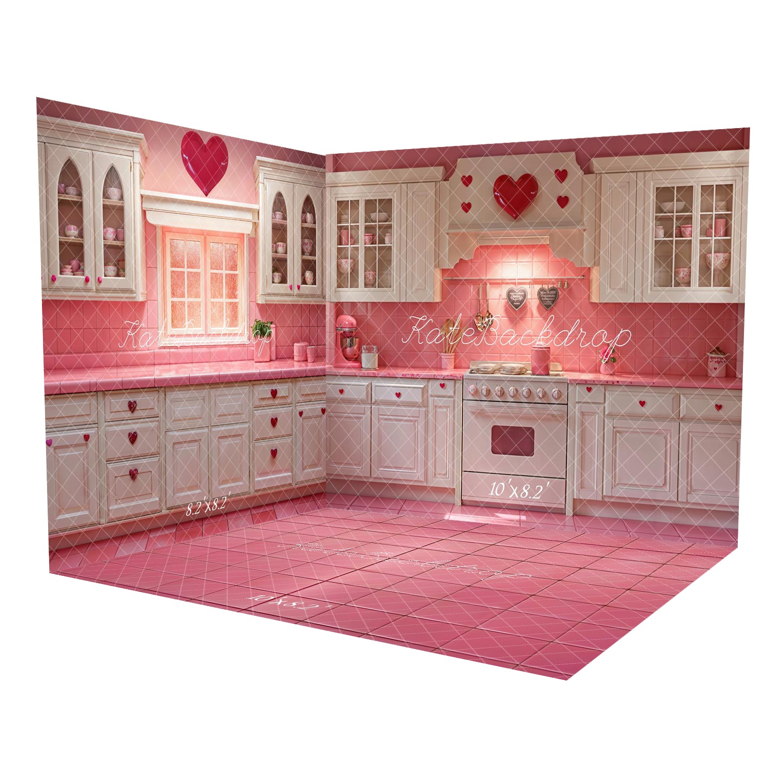 Kate Valentine Barbie Pink Kitchen Room Set