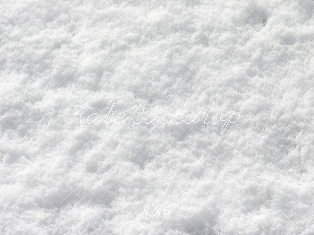 Winter/Kerst Sneeuw Vloer Fleece Achtergrond voor Fotografie