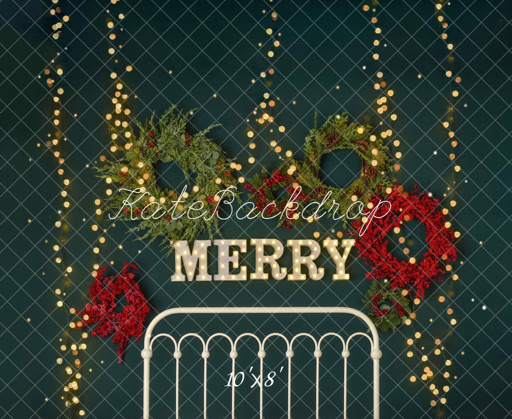 Fijne Kerstmis Achtergrond met Sparkle Hoofdbord Ontworpen Door Mandy Ringe Photography