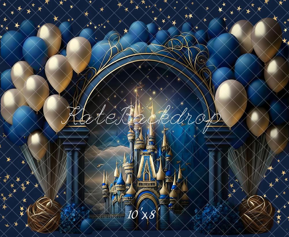 Blauw Prins Verjaardagsachtergrond Ontworpen door Ashley Paul