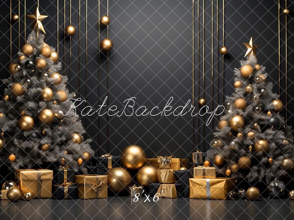 Kate Dark Christmas Tree and Wall Backdrop Designed by Lidia Redekopp