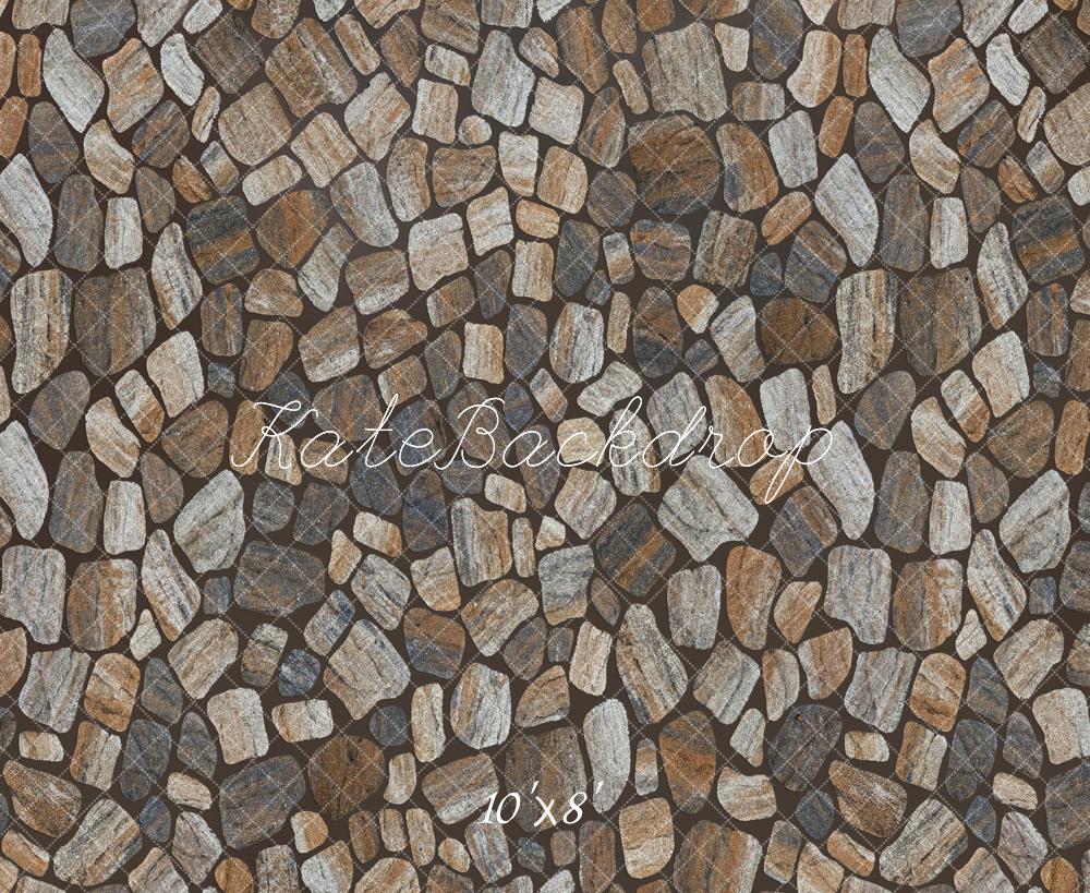 Brown Gray Stone Floor Backdrop Designed by Emetselch