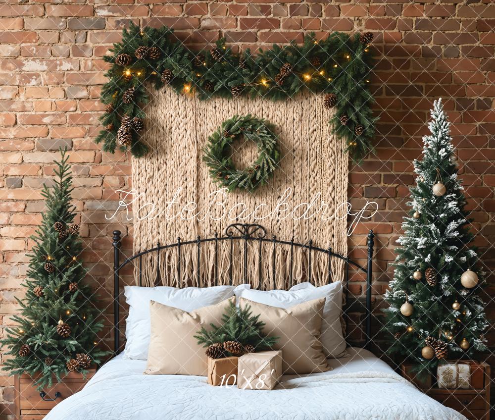 Kate Christmas Tree Headboard Boho Backdrop Designed by Emetselch