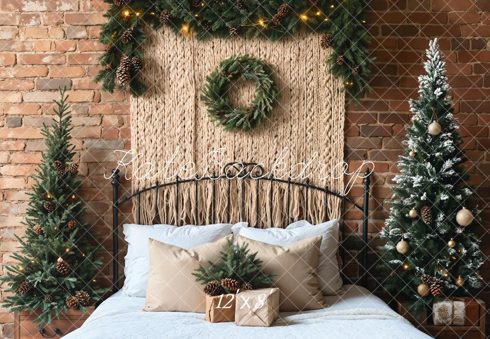 Kate Christmas Tree Headboard Boho Backdrop Designed by Emetselch