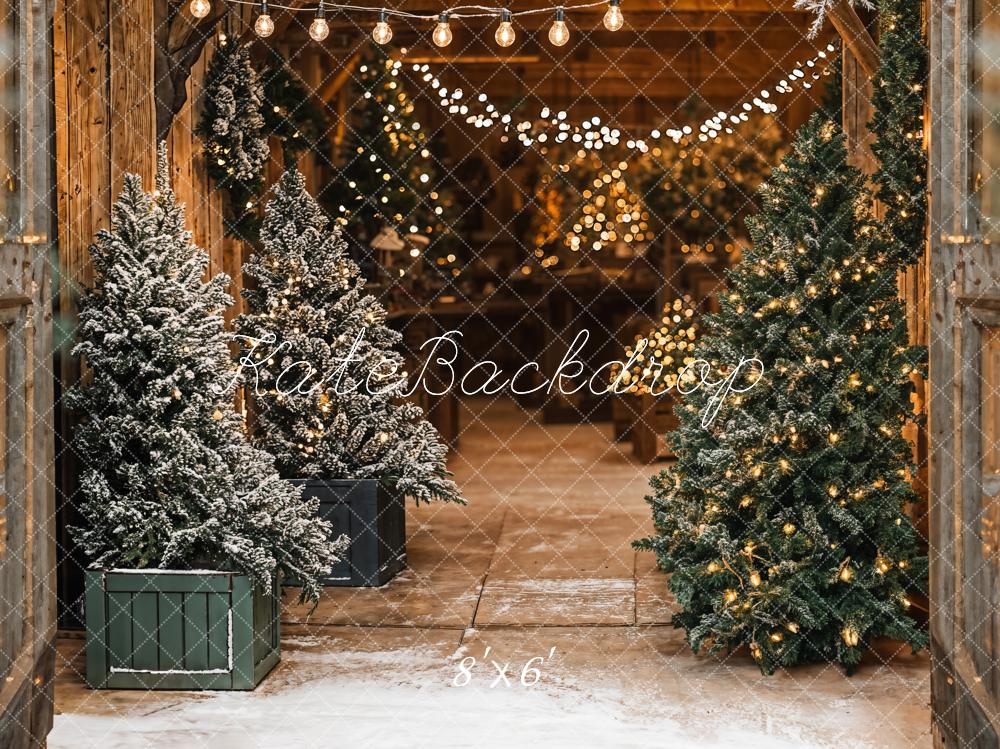 Tienda de Árboles de Navidad Luces Fondo diseñado por Emetselch