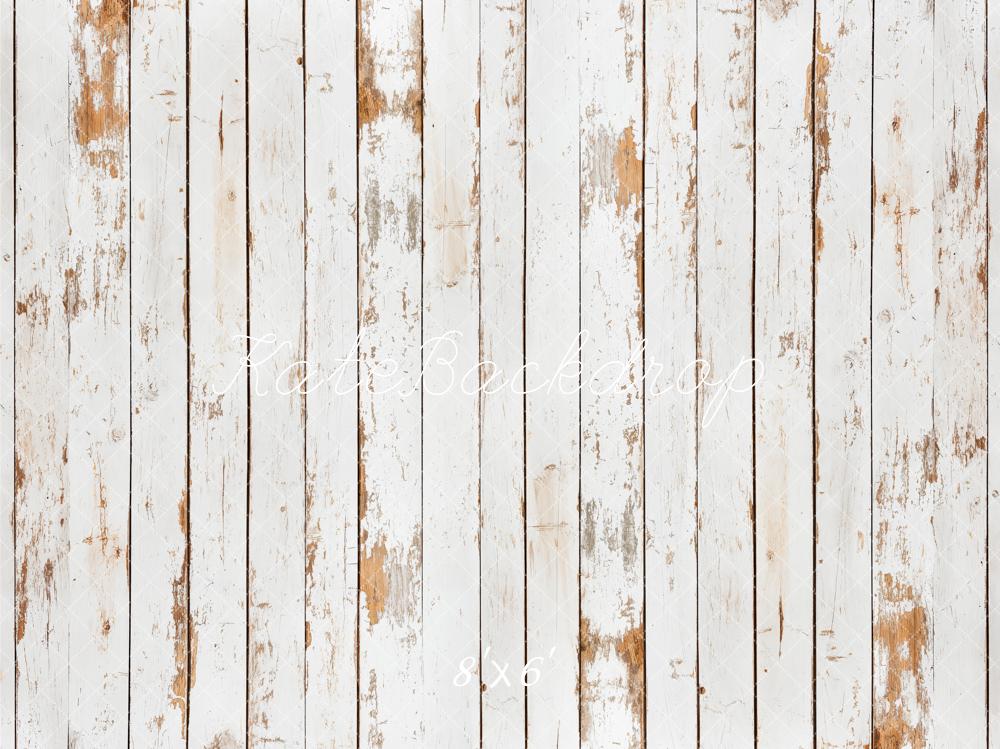 Kate Rustic White Wood Floor Backdrop Designed by Kate Image