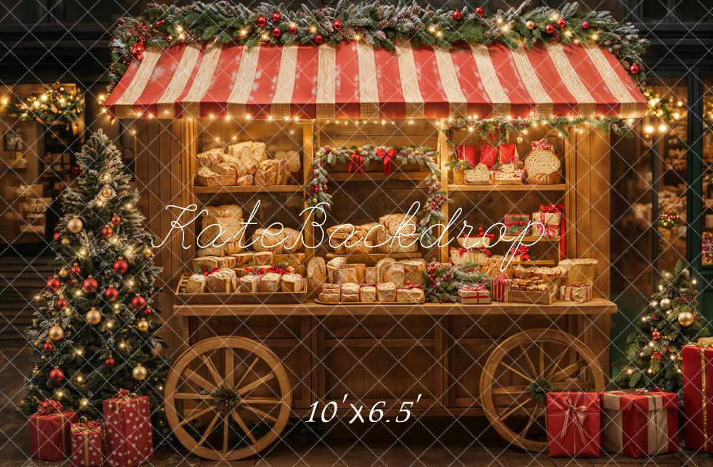 Kate Christmas Tree Bread Cart Backdrop Designed by Emetselch