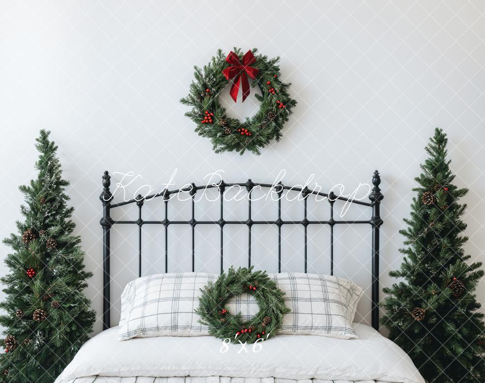 Kate Christmas Headboard Bedroom Wreath Backdrop Designed by Emetselch