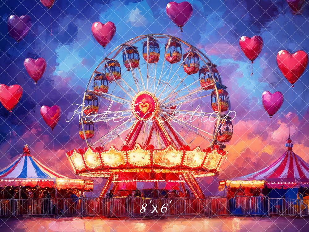 Kate Carnival Ferris Wheel Carousel Backdrop Designed by Emetselch