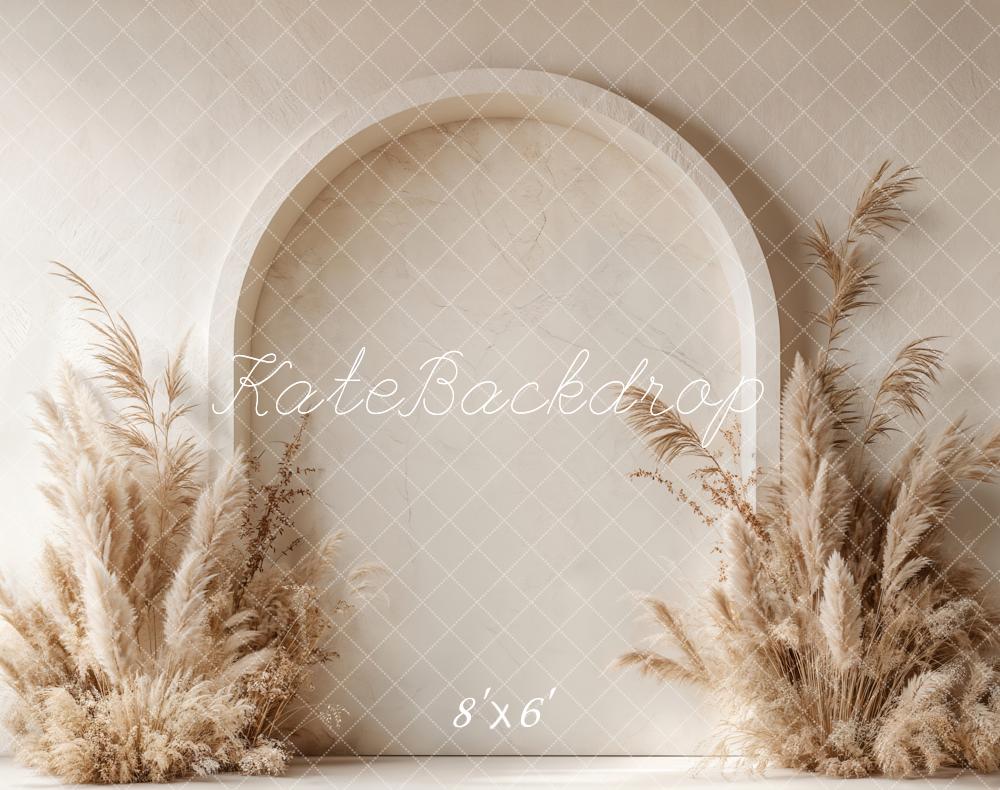 Fondo de Pampas Grass Arco Boho Diseñado por Emetselch