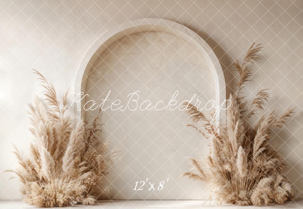 Fondo de Pampas Grass Arco Boho Diseñado por Emetselch