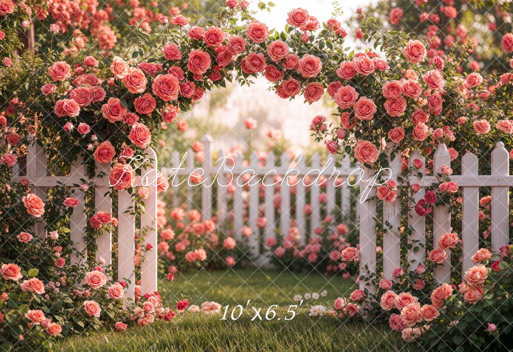 SALE Kate Spring Flower Arch Pink Rose Garden Backdrop Designed by Emetselch