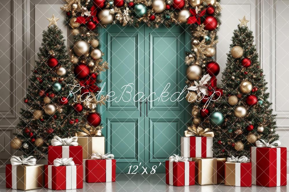 Kate Christmas Tree Garland Door Gifts Backdrop Designed by Lidia Redekopp