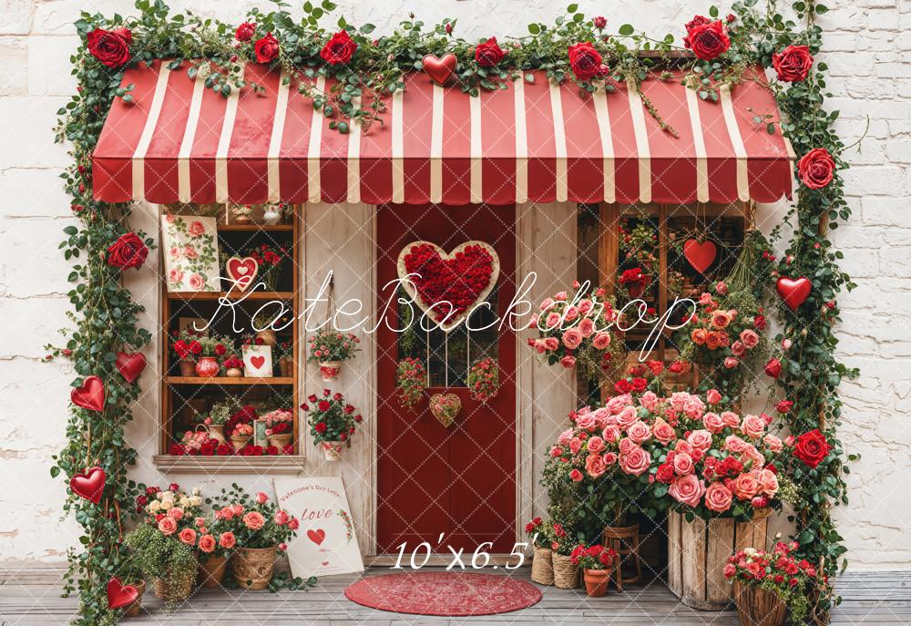 Kate Valentine's Day Flower Shop Backdrop Designed by Emetselch