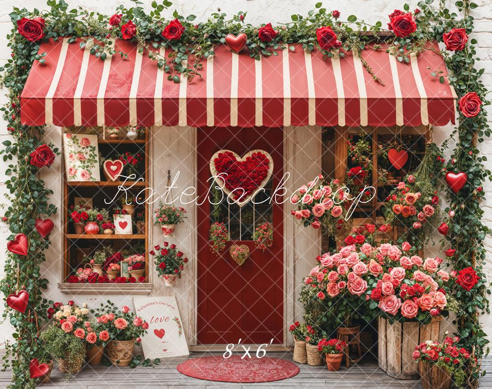 Kate Valentine's Day Flower Shop Backdrop Designed by Emetselch