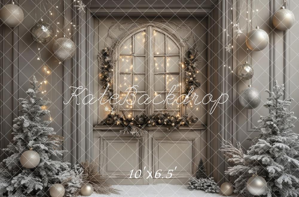 Kate Christmas Tree Winter Window  Backdrop Designed by Lidia Redekopp