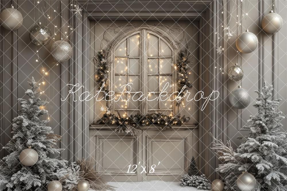 Kate Christmas Tree Winter Window  Backdrop Designed by Lidia Redekopp