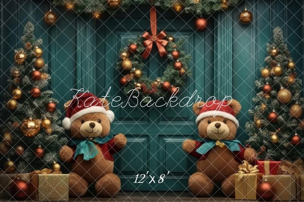 Kate Christmas Tree Teddy Bear Backdrop Designed by Lidia Redekopp