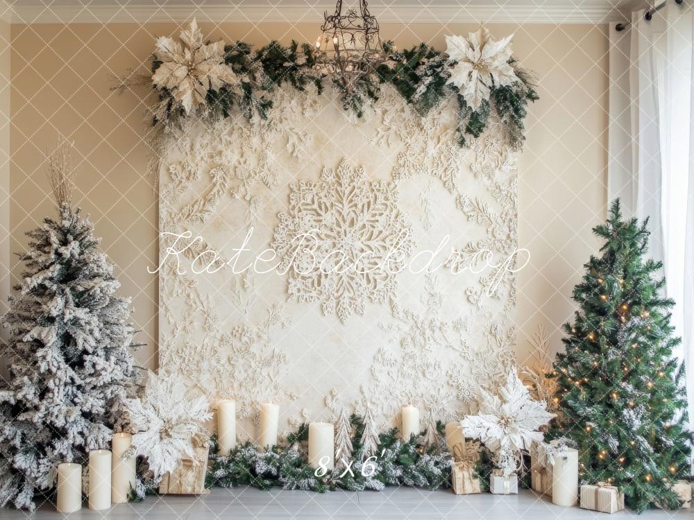 Kate Christmas Tree Snowflake Crochet Tapestry Backdrop Designed by Lidia Redekopp