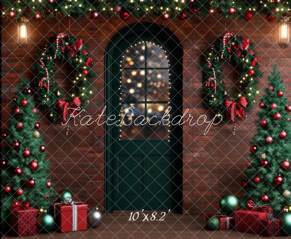 Kate Christmas Tree Wreath Door Backdrop Designed by Lidia Redekopp