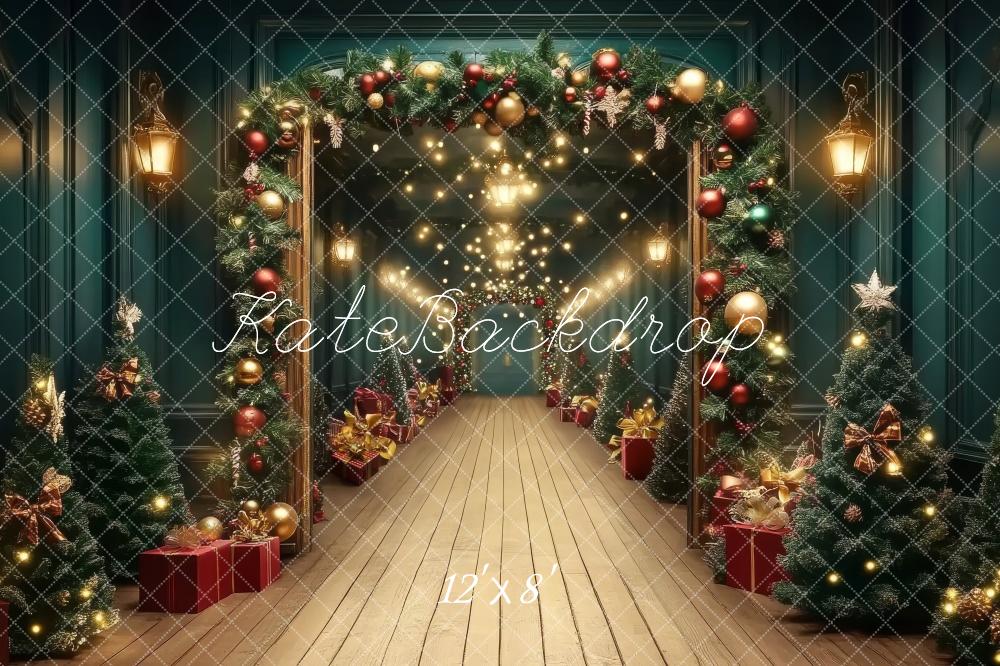 Kate Christmas Tree Garland Archway Backdrop Designed by Lidia Redekopp