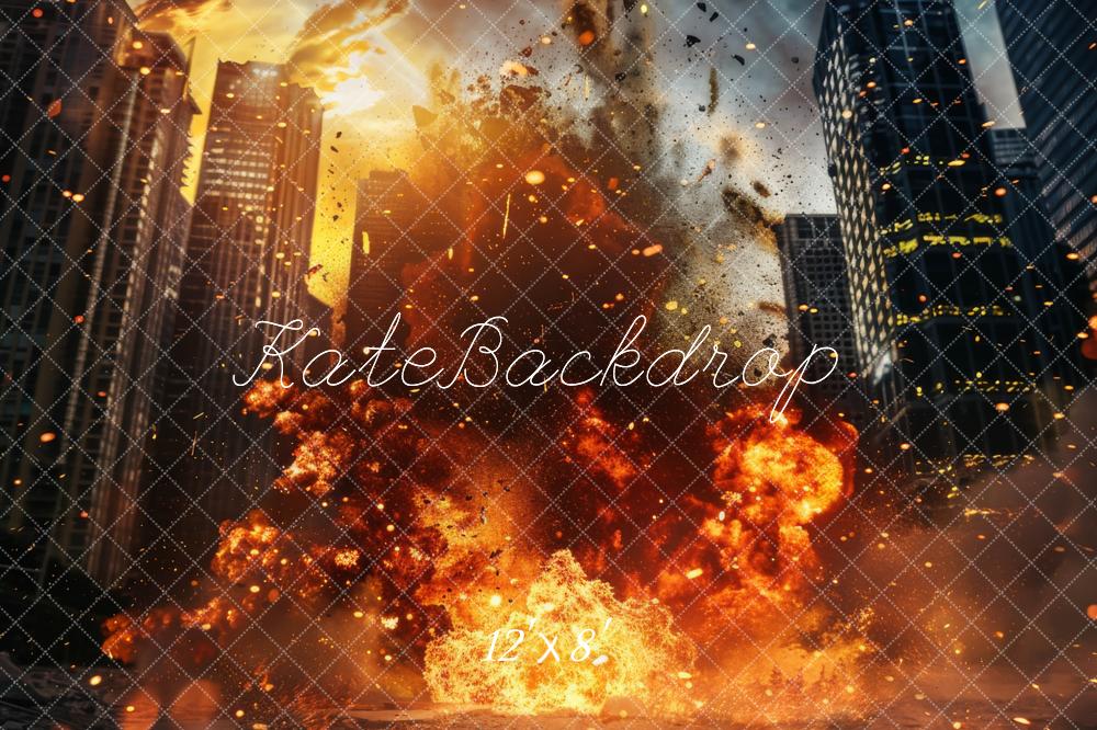 Kate City Explosion Action Backdrop Designed by Lidia Redekopp