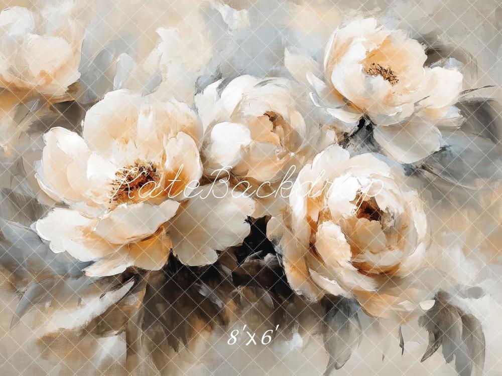 Kate Fine Art Vintage White Floral Backdrop Designed by Lidia Redekopp