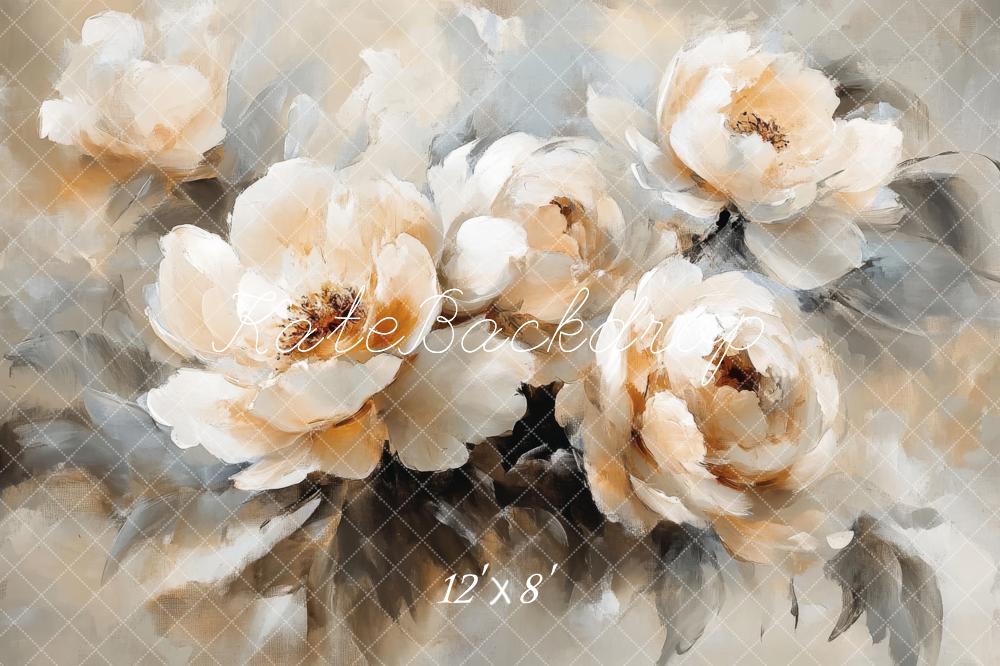 Kate Fine Art Vintage White Floral Backdrop Designed by Lidia Redekopp