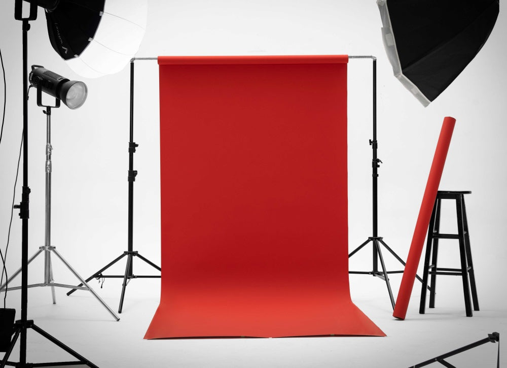 RTS Kate Red Seamless Paper Backdrop for Photography (US ONLY)
