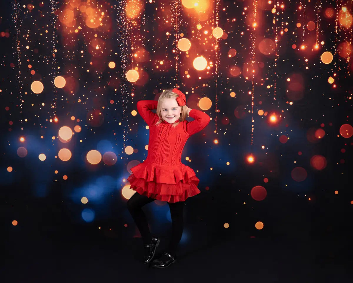 Gouden Bokeh Sprankel Foto Achtergrond Ontworpen door Mini MakeBelieve