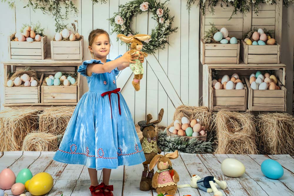 Vestido de niños escalonado en tonos rosados y morados para fotografía