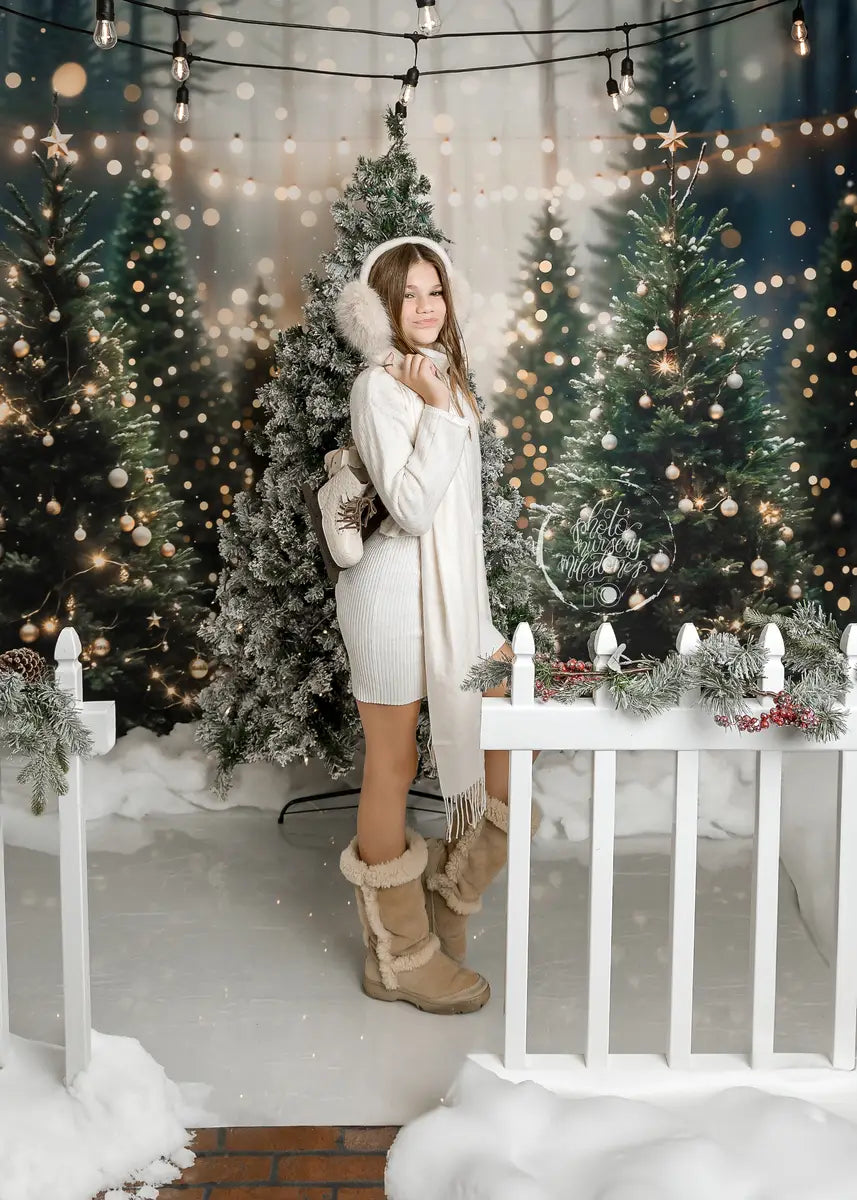 Kate Christmas Outdoor Forest Backdrop Designed by Emetselch