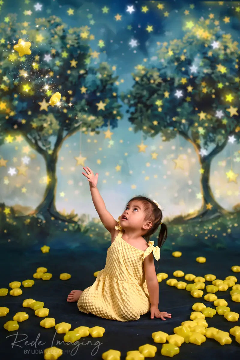 Fantasy Forest Star Meadow Backdrop Progettato da Lidia Redekopp