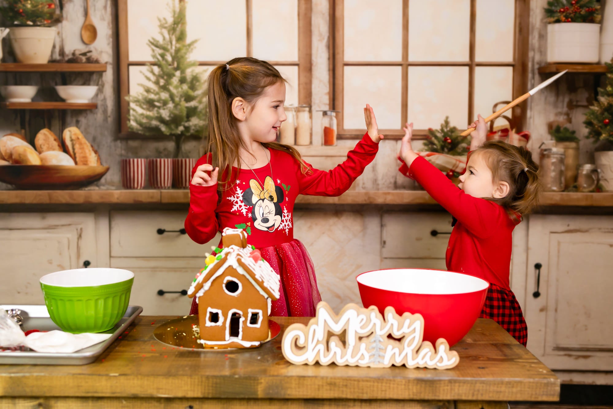 Kerstkeukenachtergrond ontworpen door Emetselch