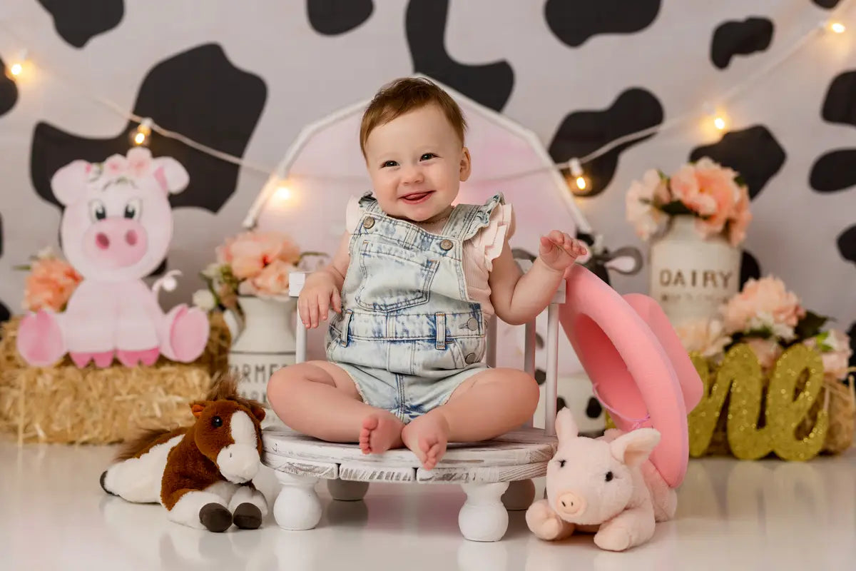 Kate Vintage White Wooden Chair Photography Props for Newborn