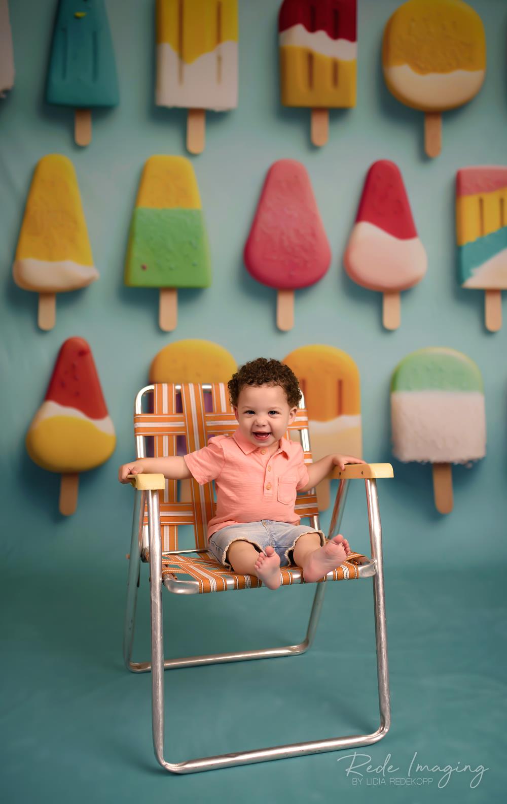 Zomer Popsicles Foto Achtergrond Ontworpen door Lidia Redekopp