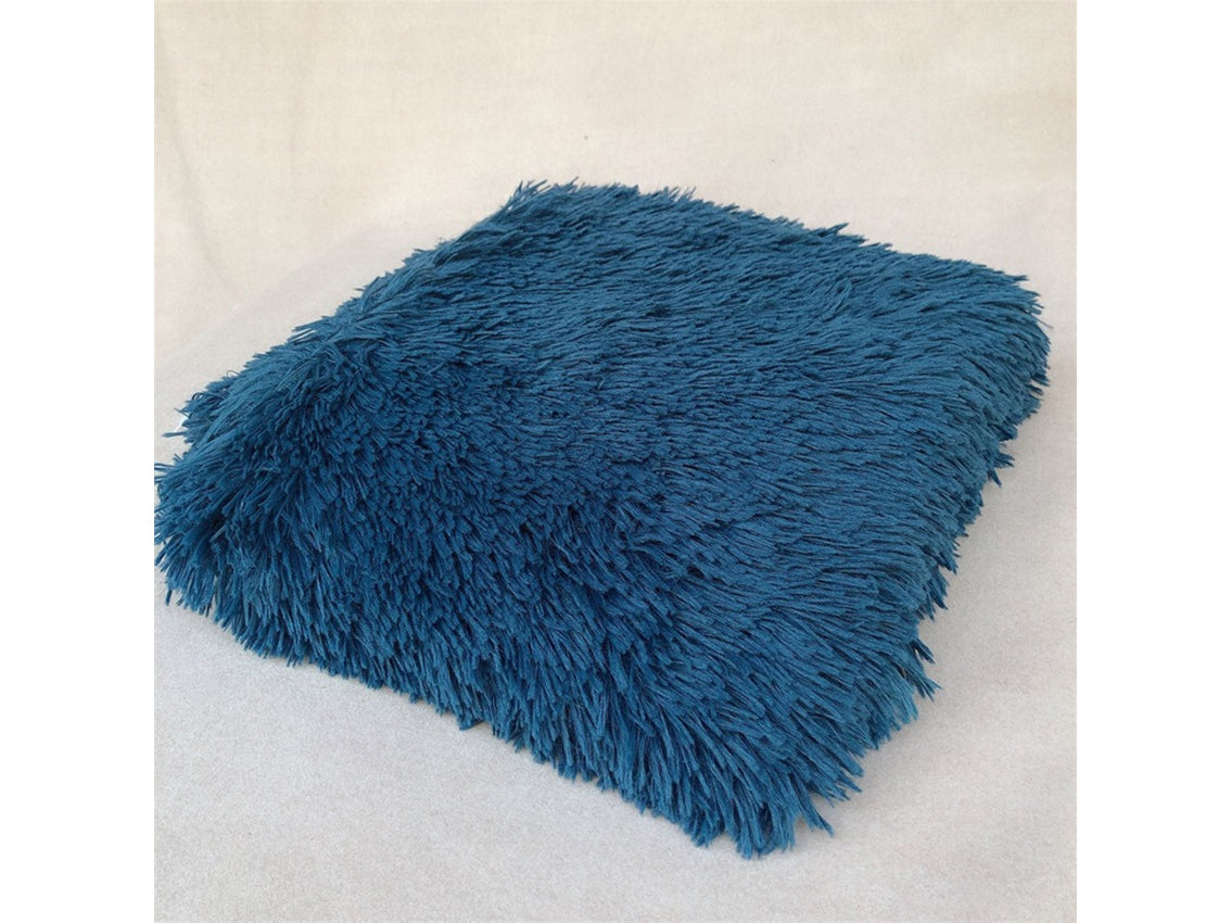 Teal best sale fur blanket