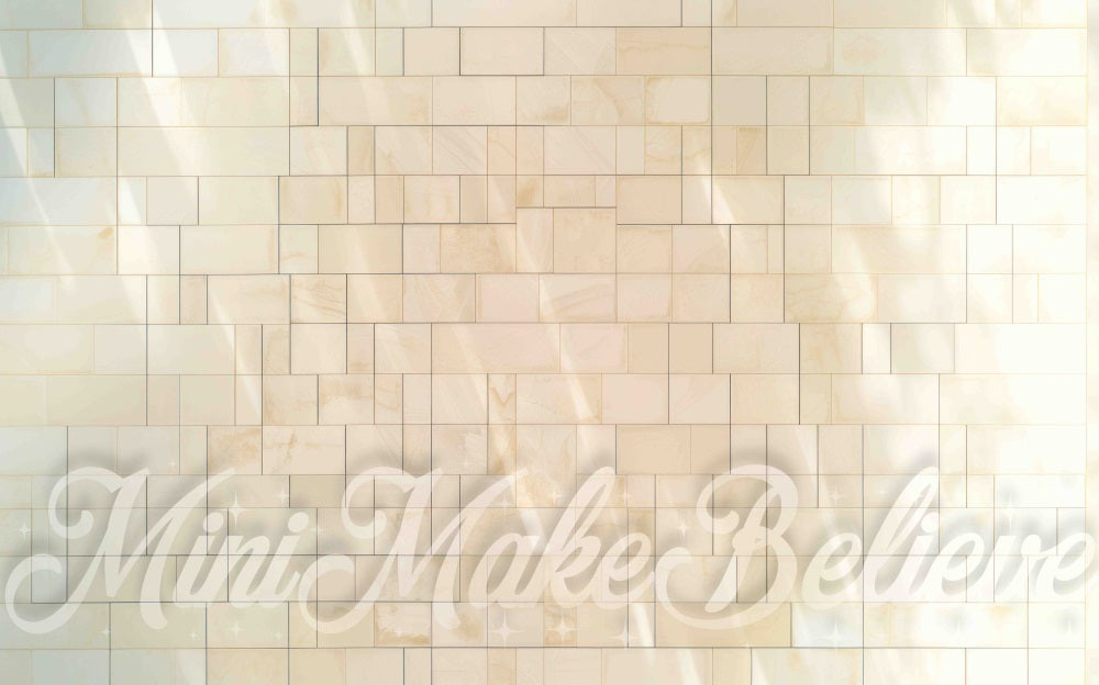 Tappeto in gomma beige chiaro a griglia per esterni progettato da Mini MakeBelieve