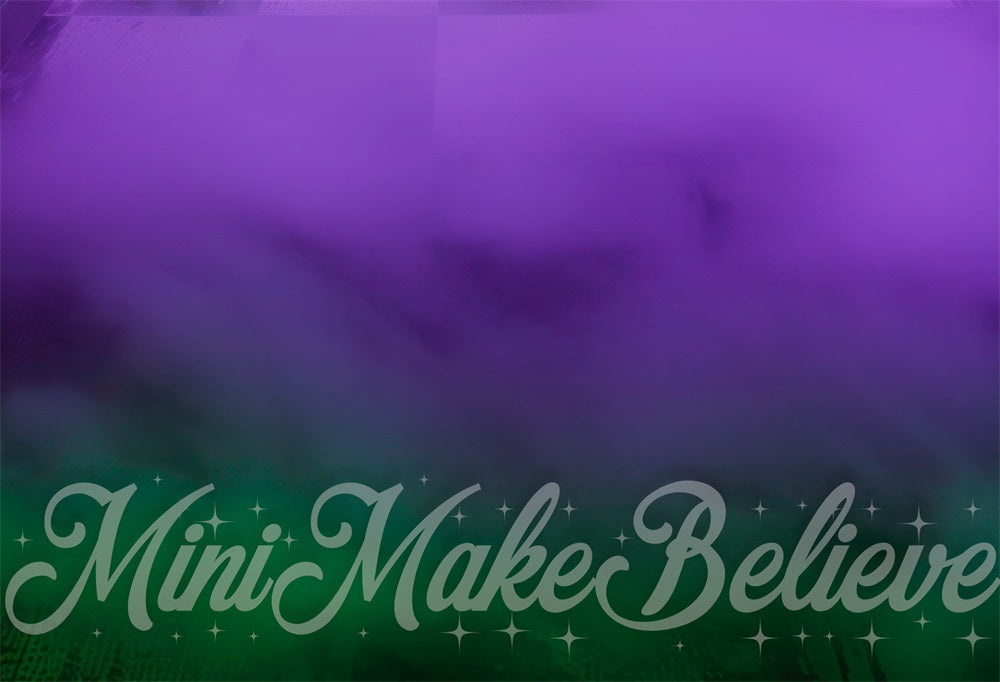 Tappetino per pavimento in gomma verde e viola retrò progettato da Mini MakeBelieve