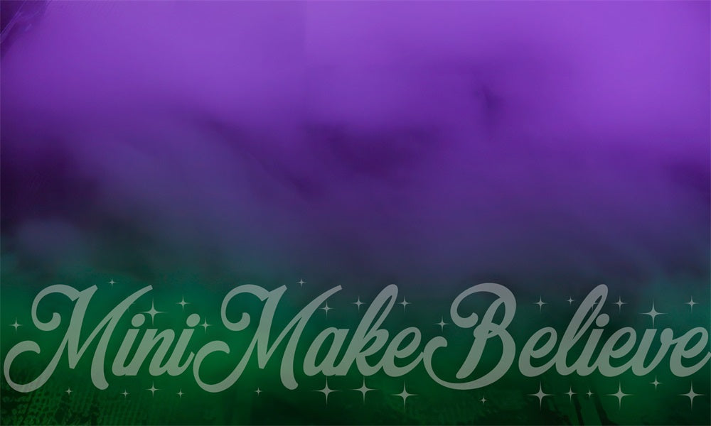 Tappetino per pavimento in gomma verde e viola retrò progettato da Mini MakeBelieve