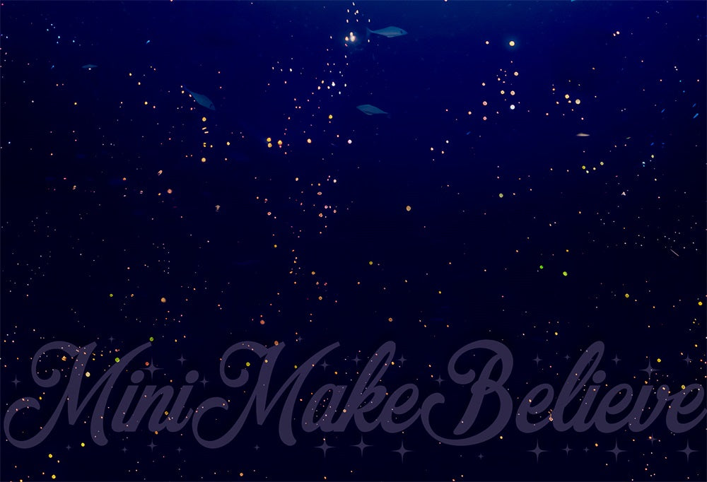 Tappetino in gomma Dark Blue Sea Waterworld per fotografia progettato da Mini MakeBelieve