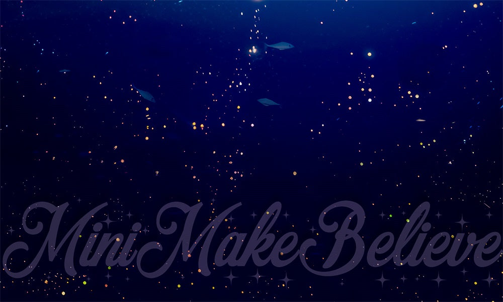 Tappetino in gomma Dark Blue Sea Waterworld per fotografia progettato da Mini MakeBelieve