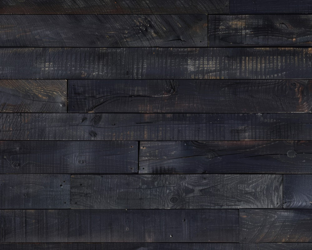 Kate Rustic Black Wood Floor Backdrop & Rubber Floor Mat Designed by Lidia Redekopp