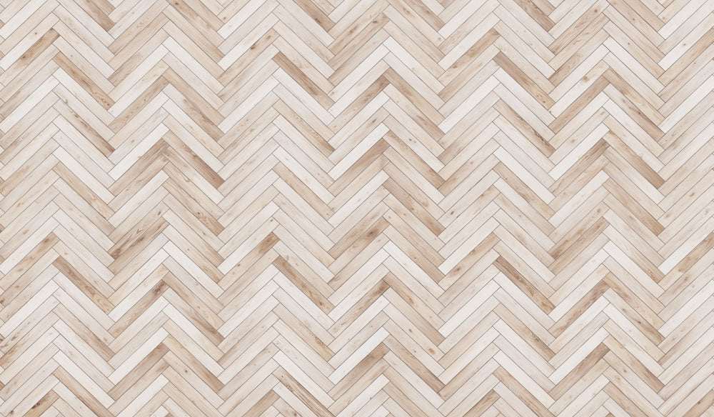 Kate Beige Herringbone Pattern Rubber Floor Mat