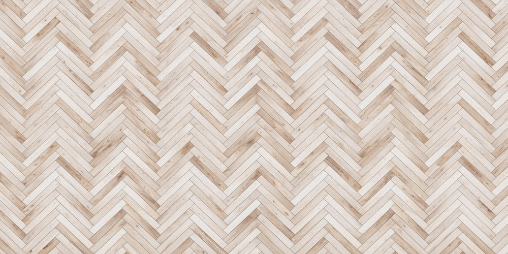 Kate Beige Herringbone Pattern Rubber Floor Mat