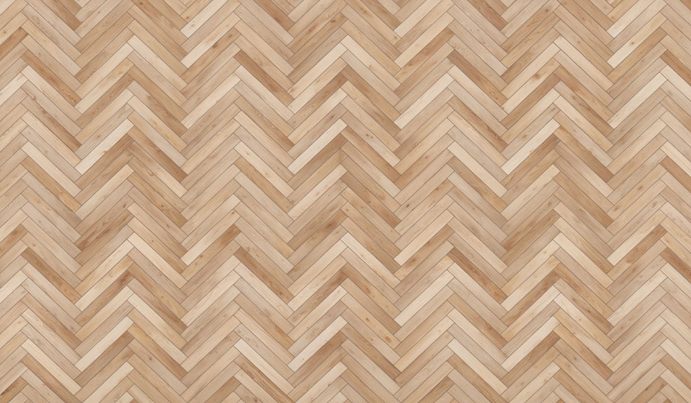 Kate Light Brown Herringbone Pattern Rubber Floor Mat