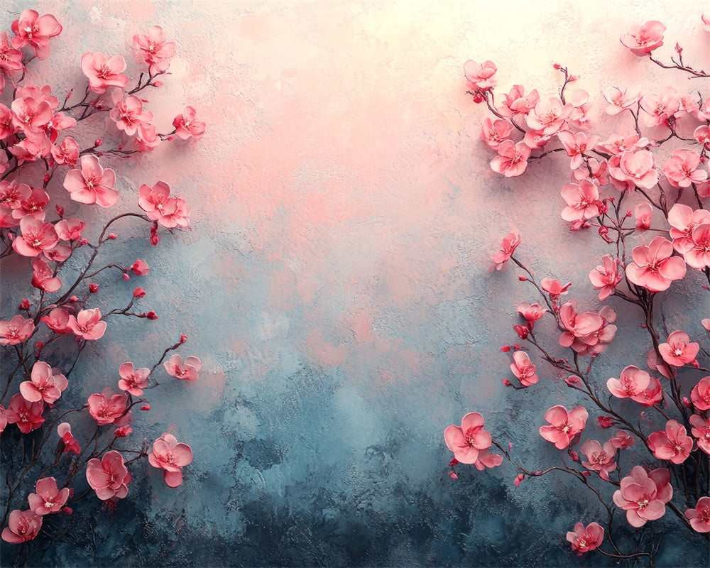 Kate Fine Art Cherry Blossom Floral Backdrop Designed by Mini MakeBelieve