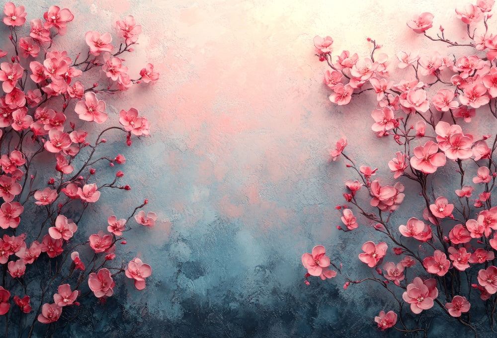 Kate Fine Art Cherry Blossom Floral Backdrop Designed by Mini MakeBelieve