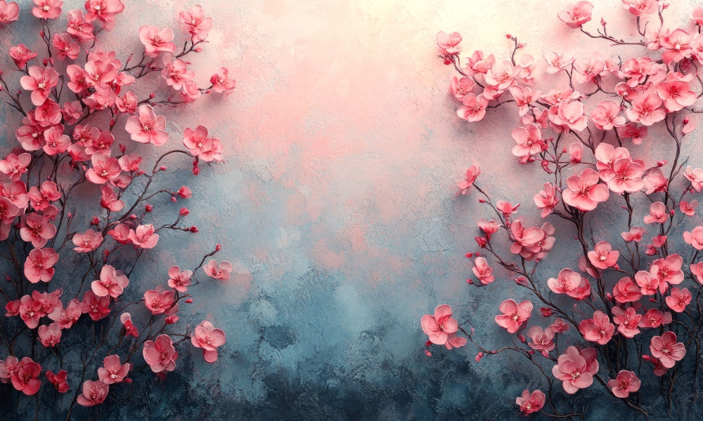 Kate Fine Art Cherry Blossom Floral Backdrop Designed by Mini MakeBelieve