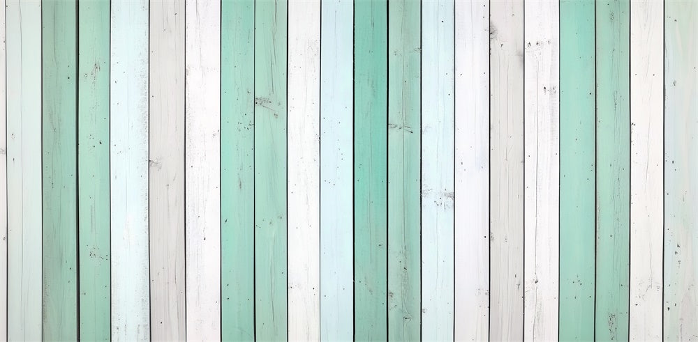 Kate Mint White Wooden Plank Floor Backdrop Designed by Mini MakeBelieve